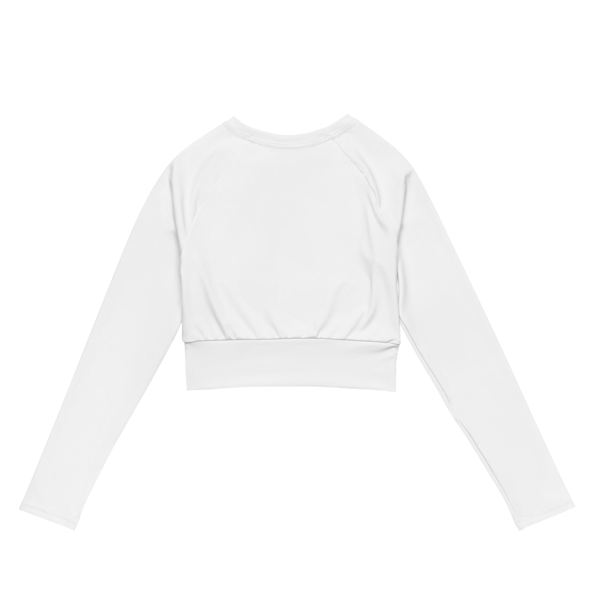 Middle Finger Recycled long-sleeve crop top