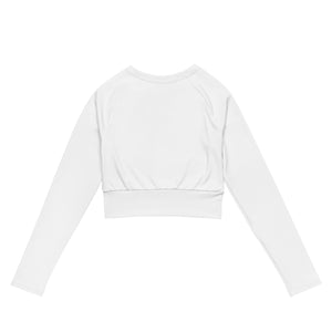 Middle Finger Recycled long-sleeve crop top