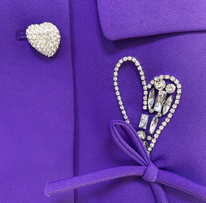 Purple Heart Diamond Blazer