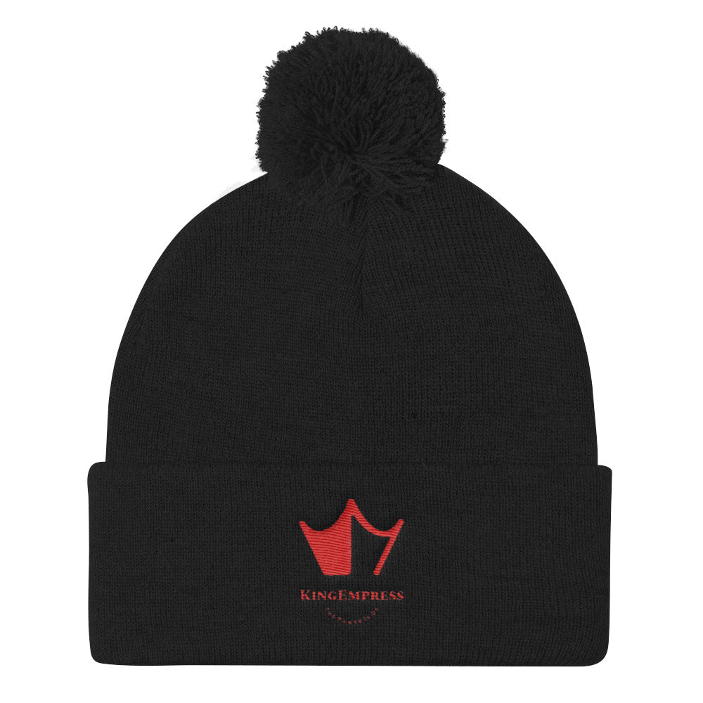 Pom Pom Knit Cap