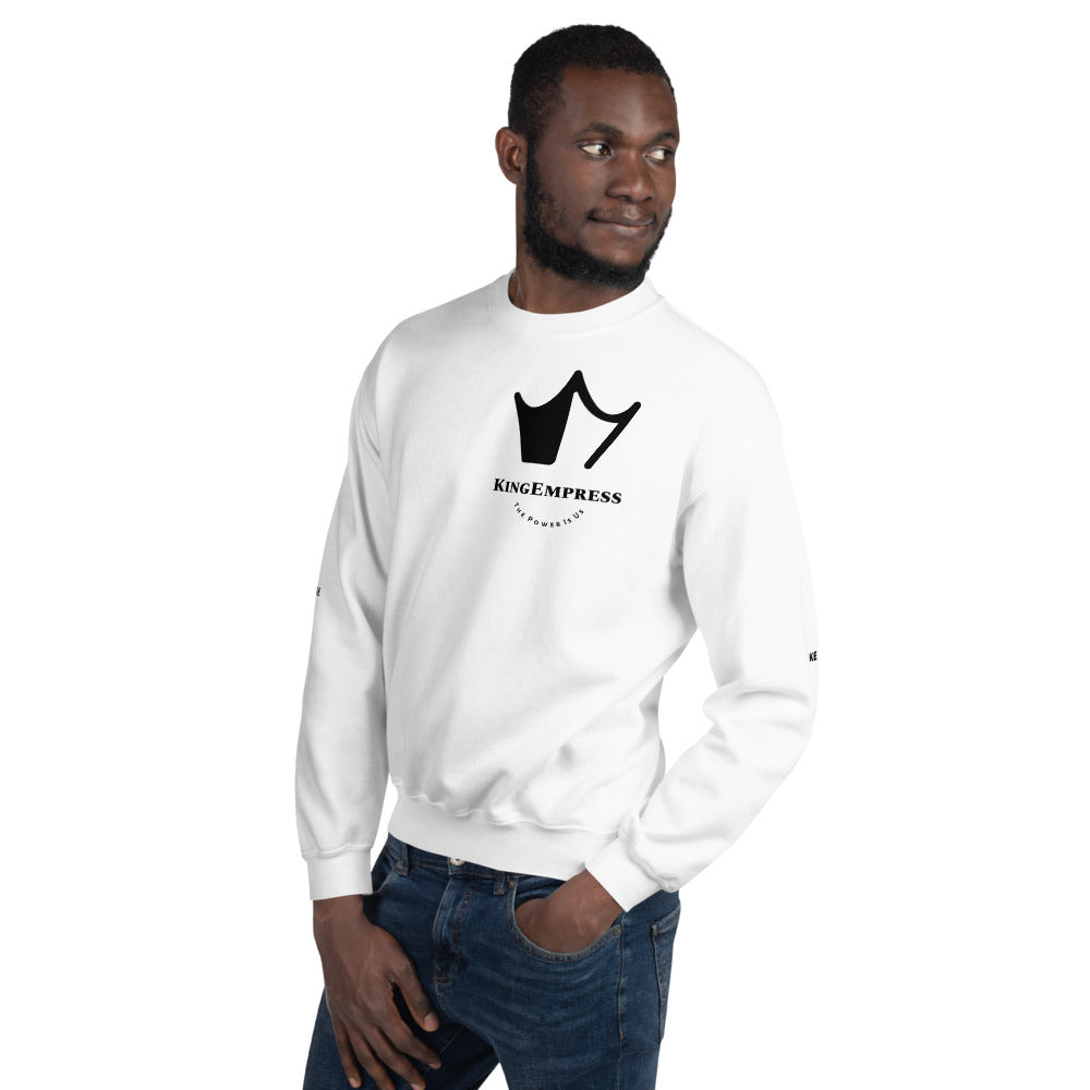 Unisex KE Sweatshirt with the letters  KING on the back.